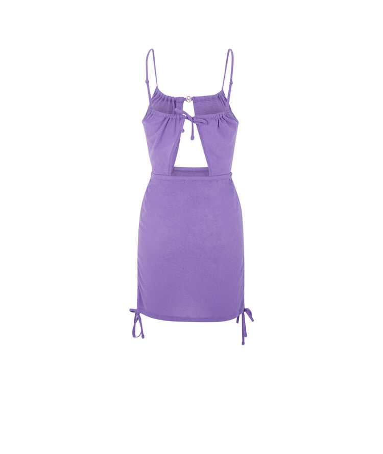 Vestido con abertura nomril y bisutería - púrpura morado.