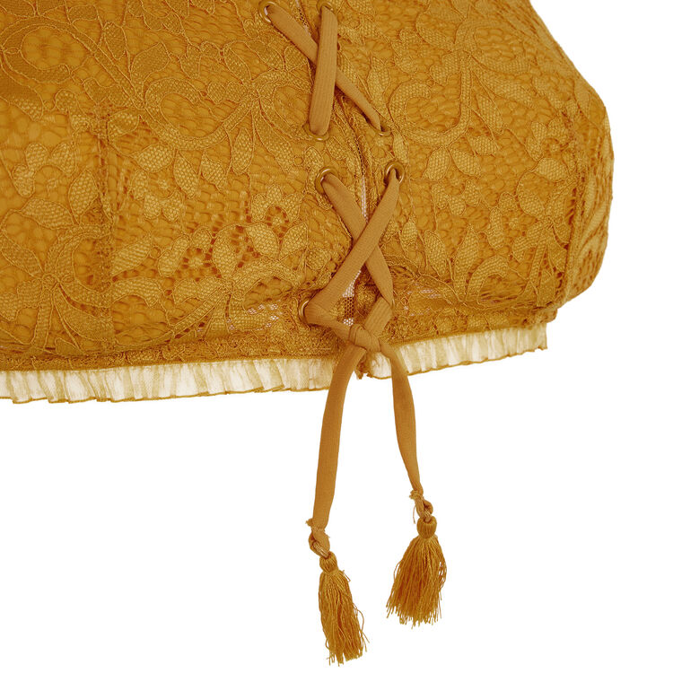 Sujetador sin tirantes ocre dorothiz yellow.