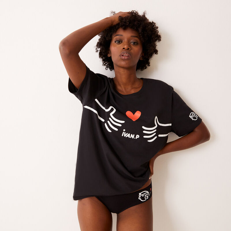 Top con estampado Ivan Peev - negro Top con estampado Ivan Peev - negro;