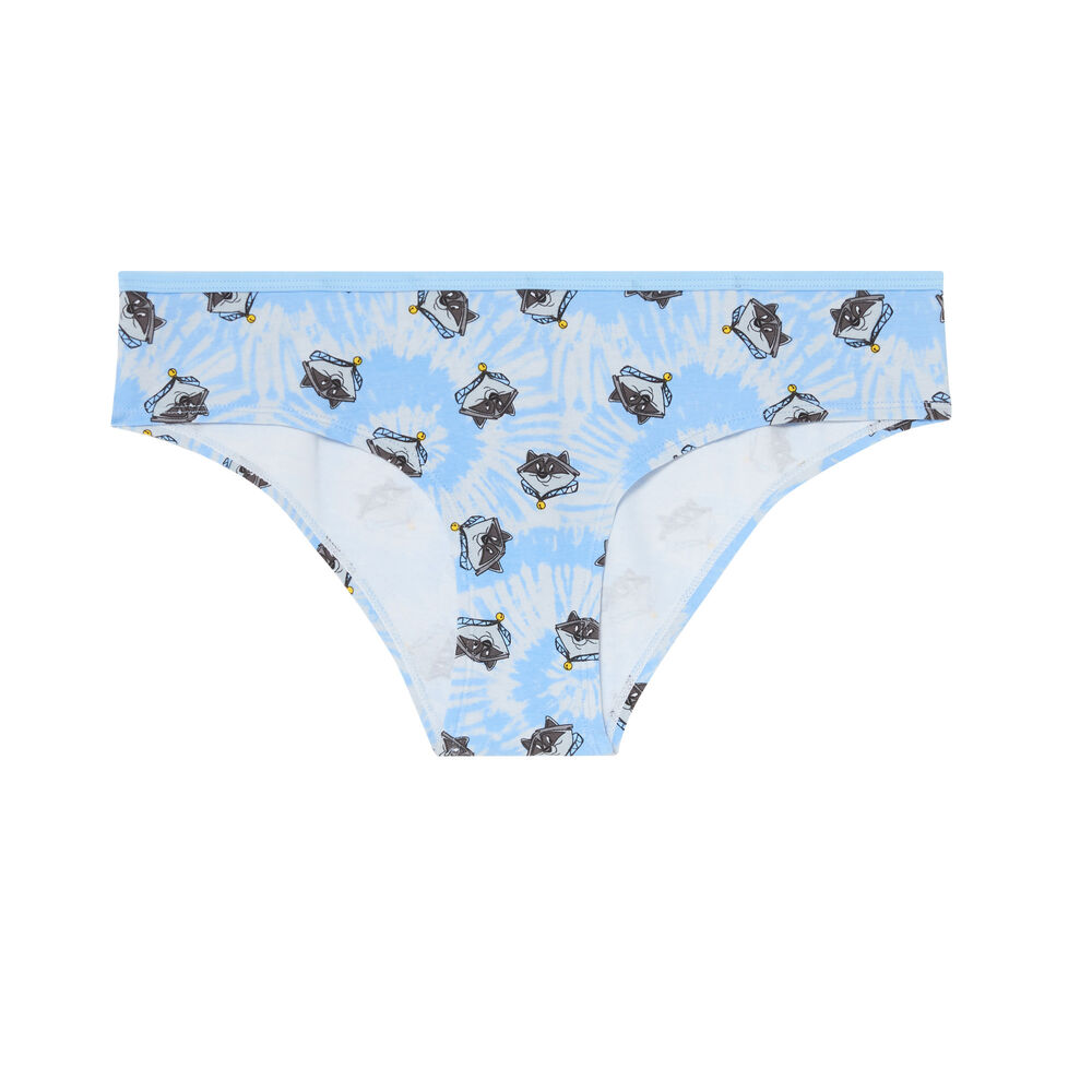 Braguita culotte con estampado meeko - azul azul.