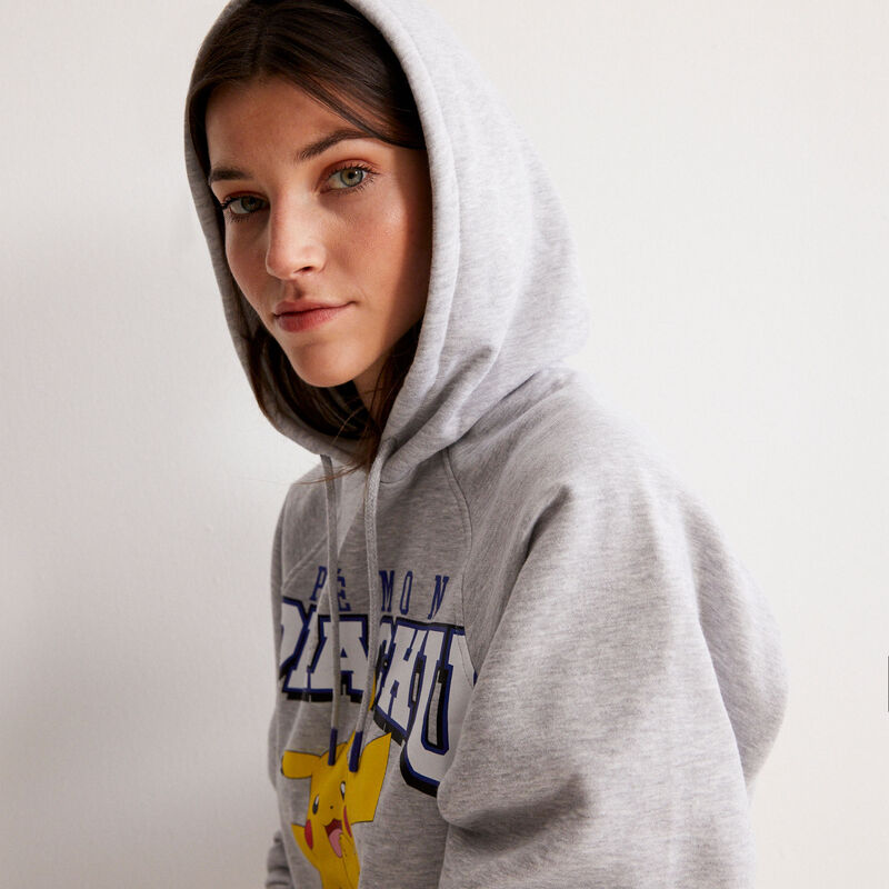 Sudadera con capucha de Pokemon - gris Sudadera con capucha de Pokemon - gris;