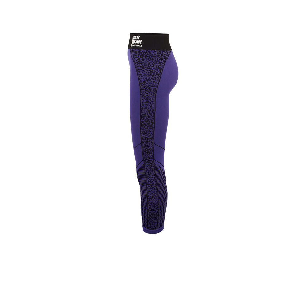 Leggings con estampado de leopardo - violeta violeta.