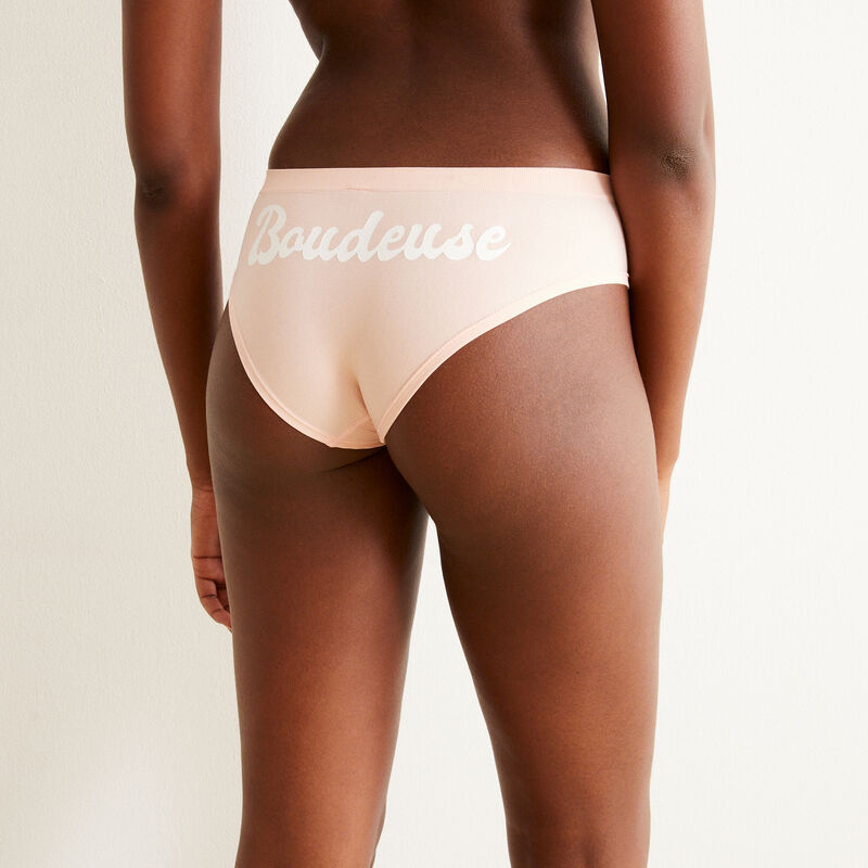 braguita culotte con mensaje boudeuse - rosa braguita culotte con mensaje boudeuse - rosa ;
