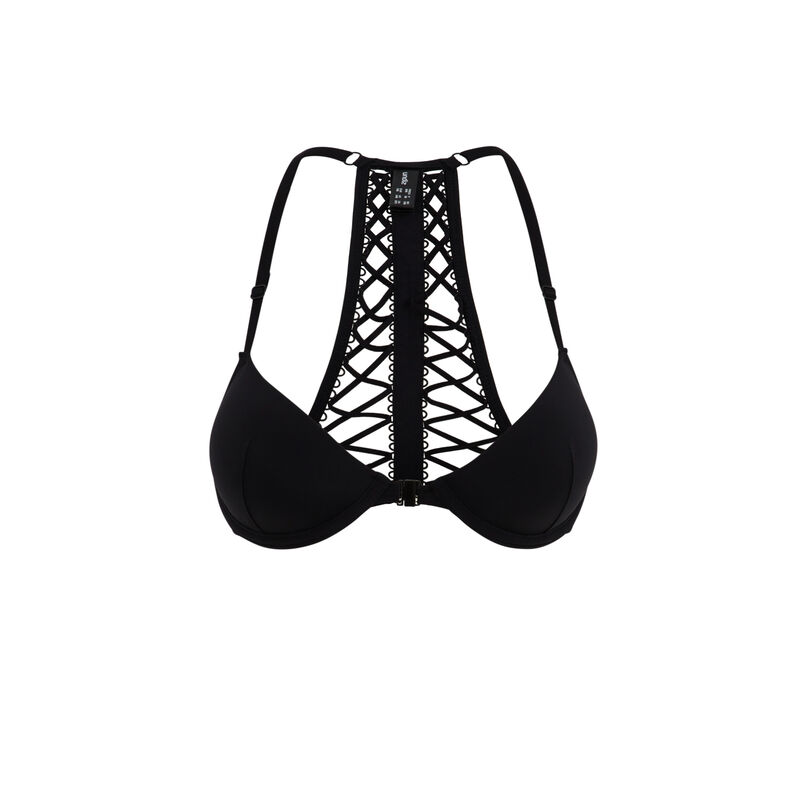 Sujetador push-up negro punklaciz Sujetador push-up negro punklaciz;