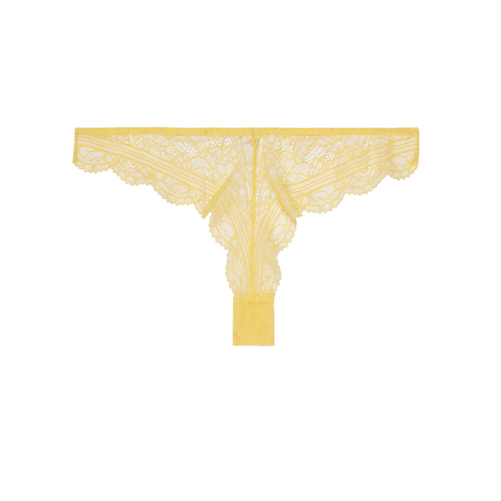 Braguita brasileña de encaje - amarilla amarillo.