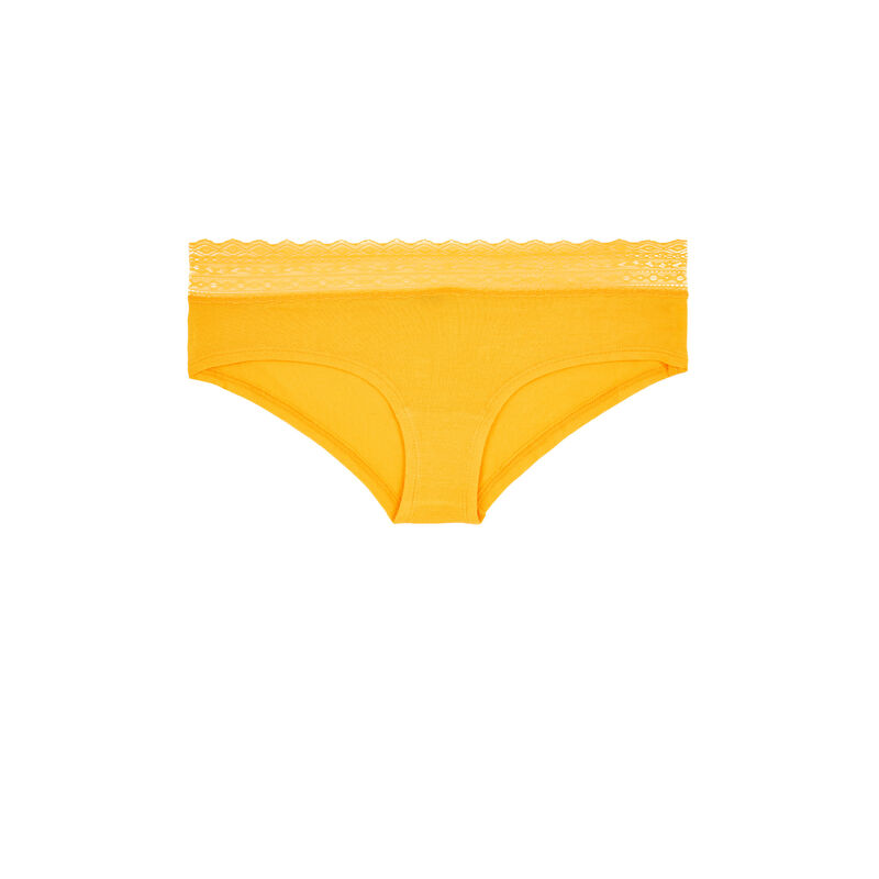 Braguita culotte de algodón lisa waistiz Braguita culotte de algodón lisa waistiz;