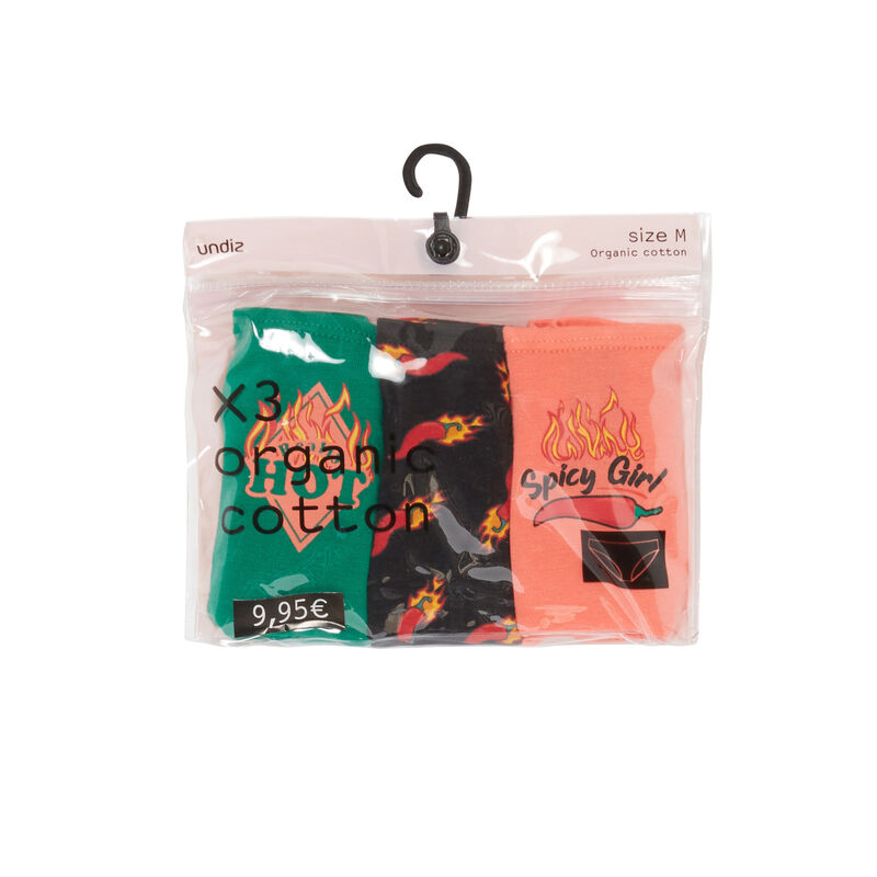 Juego de 3 braguitas - negro Juego de 3 braguitas - negro;