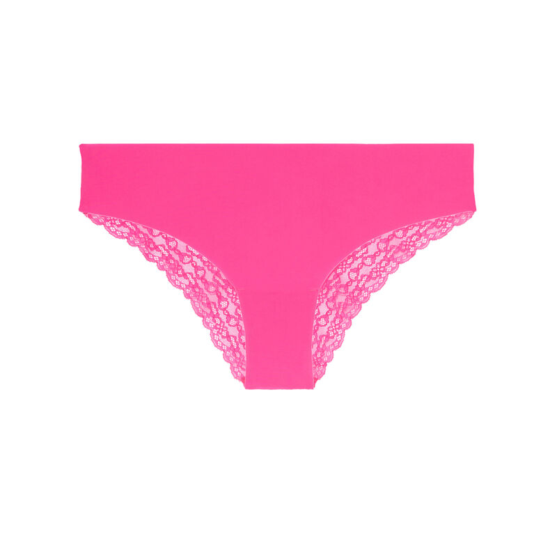 Braguita de microfibra y encaje - rosa Braguita de microfibra y encaje - rosa;