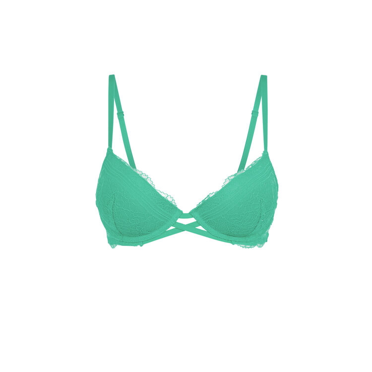 Sujetador push-up verde esmeralda everydayiz verde.