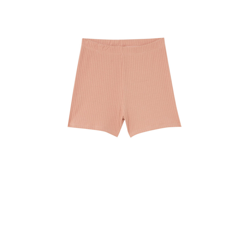Malla ciclista larga - rosa nude rosa.