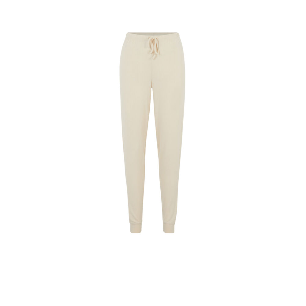 Pantalón de punto - blanco roto crudo.