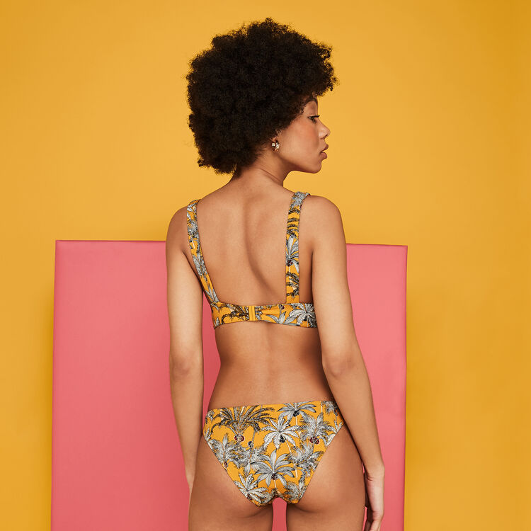 Top de bikini triangular amarillo teneriz yellow.