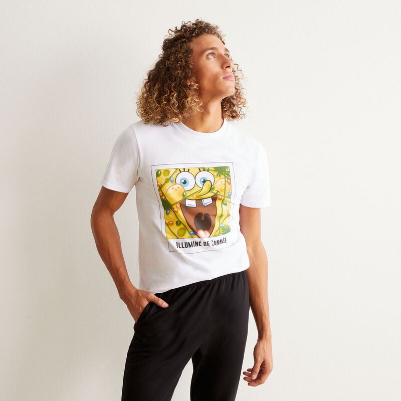 juego de pijama Bob Esponja - blanco juego de pijama Bob Esponja - blanco;