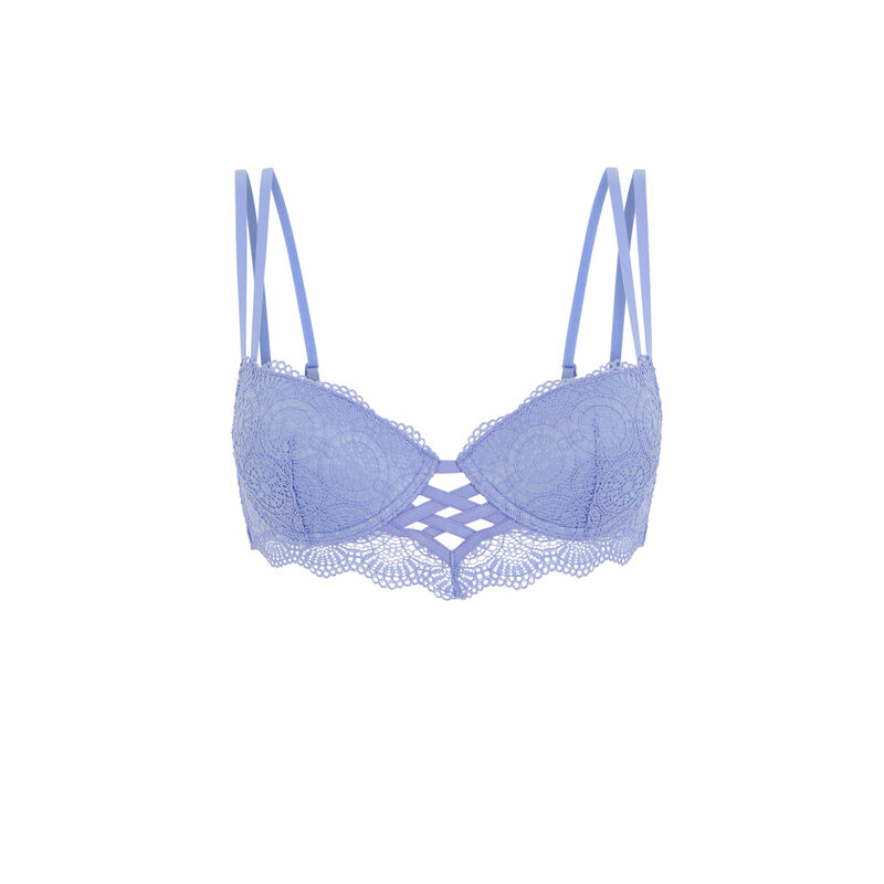 Sujetador de encaje push-up - azul cielo Sujetador de encaje push-up - azul cielo ;