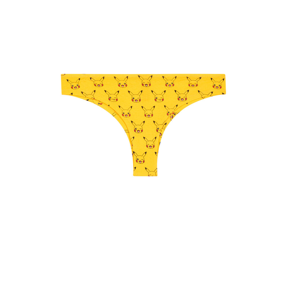 Braguita brasileá de algodón pikachu - amarilla amarillo.