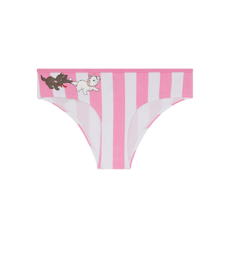 Braguita culotte de algodón estampado aristogatos catirayiz rosa.