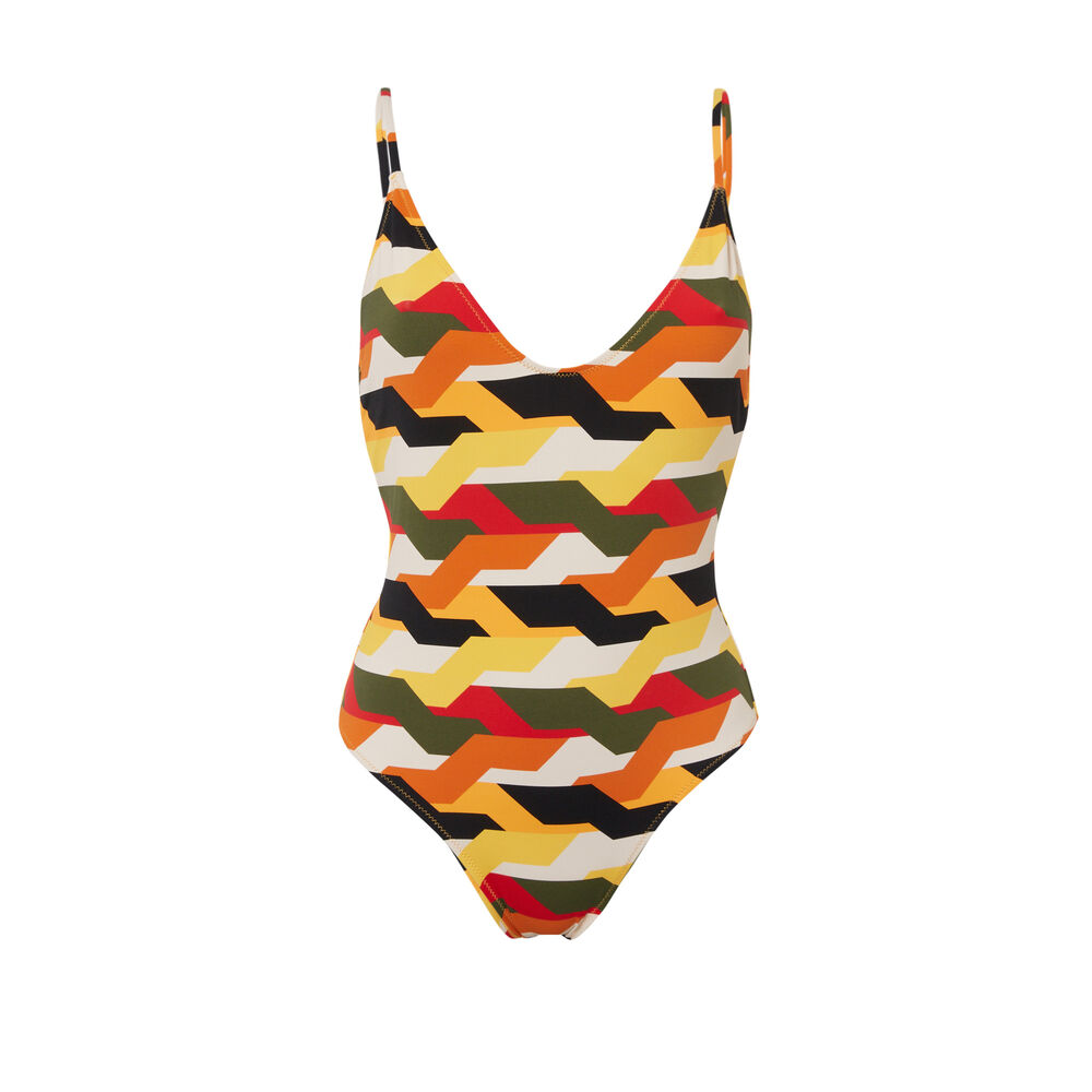 Bañador de una sola pieza vintage - amarillo amarillo.