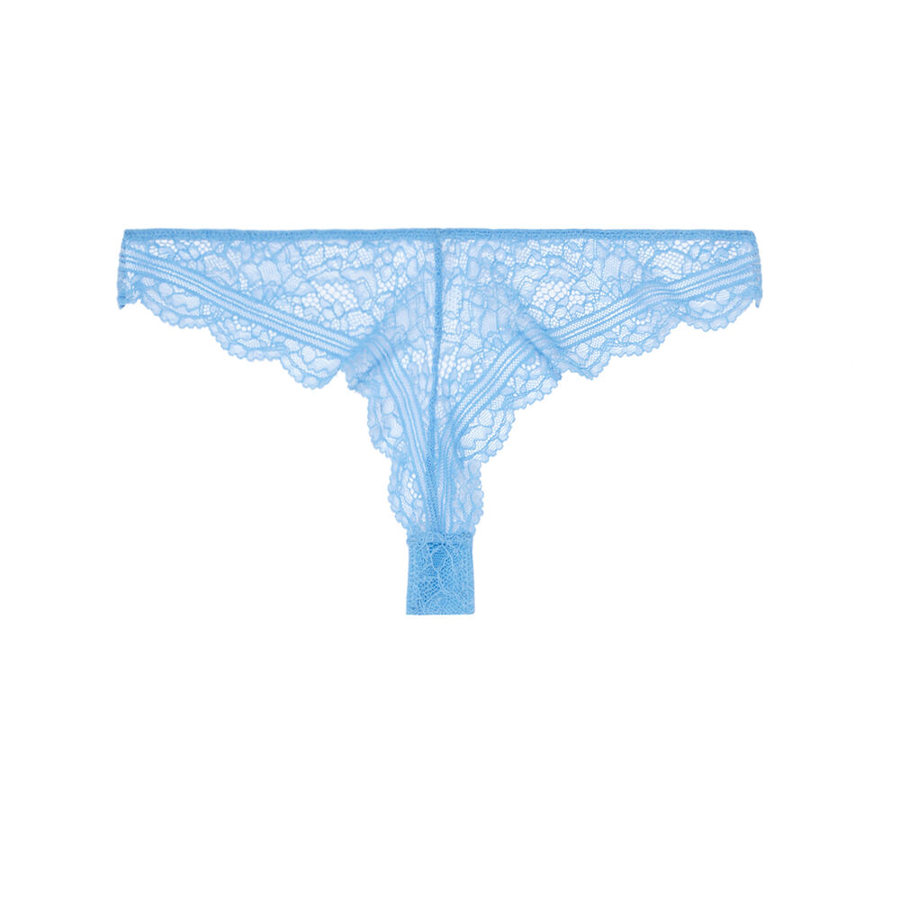 Braguita brasileña de encaje - azul cielo azul.