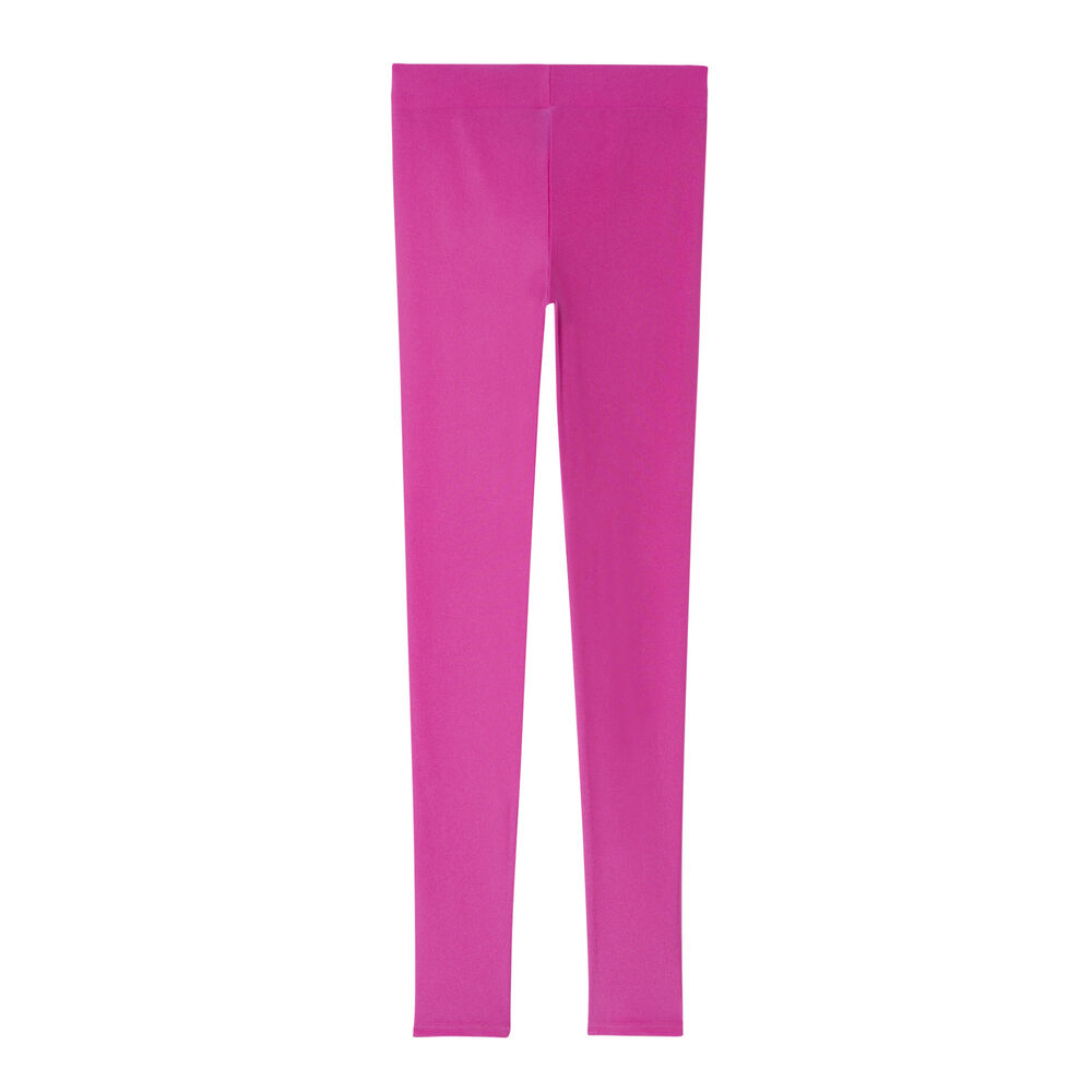 Leggings lisos de lycra - rosa rosa.
