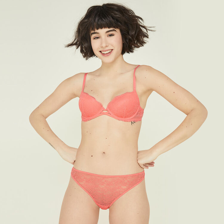 Sujetador push-up rosa salmón everydayiz pink.