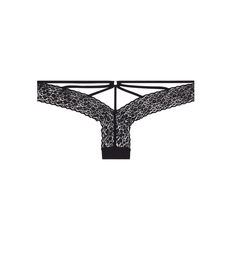 Braguita culotte con mensaje coeurloviz negro.