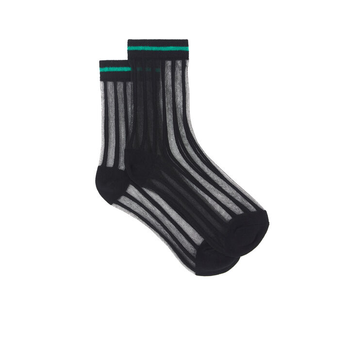 Calcetines con detalle de transparencia polariz Calcetines con detalle de transparencia polariz;