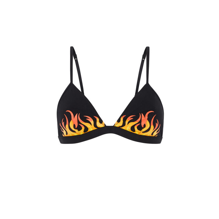 Sujetador triangular sin aros flammiz noir.
