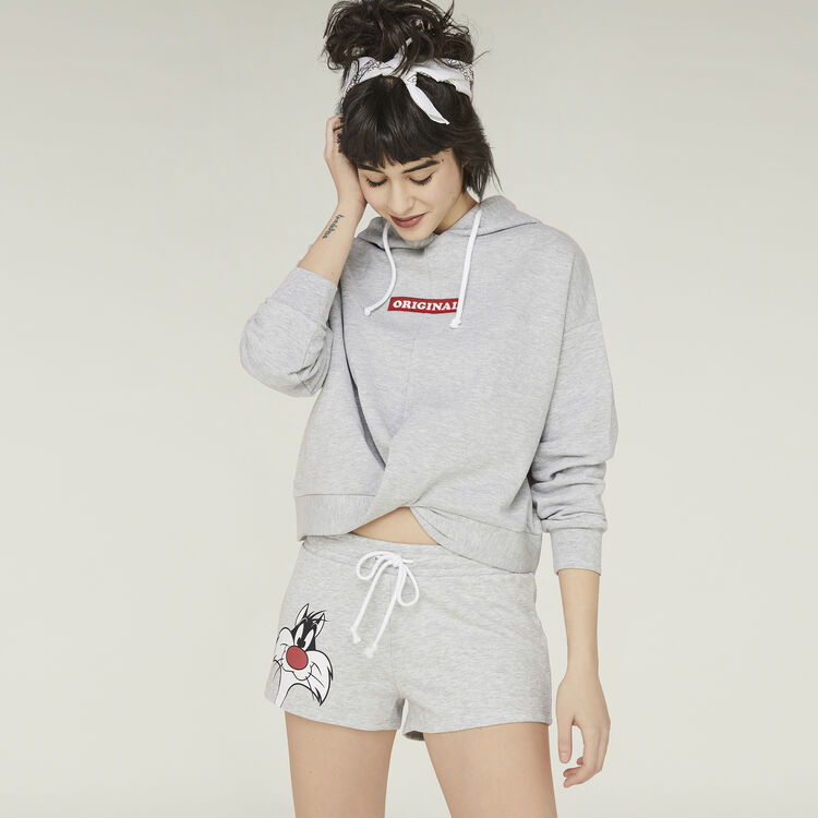 Sudadera gris microisiz grey.