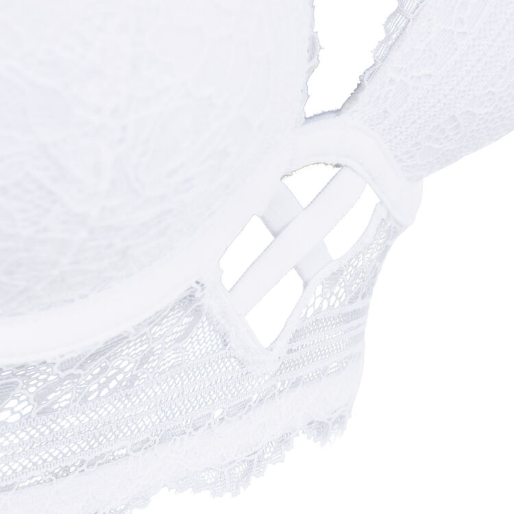 Soutien-gorge v push dentelle everydayiz blanc.