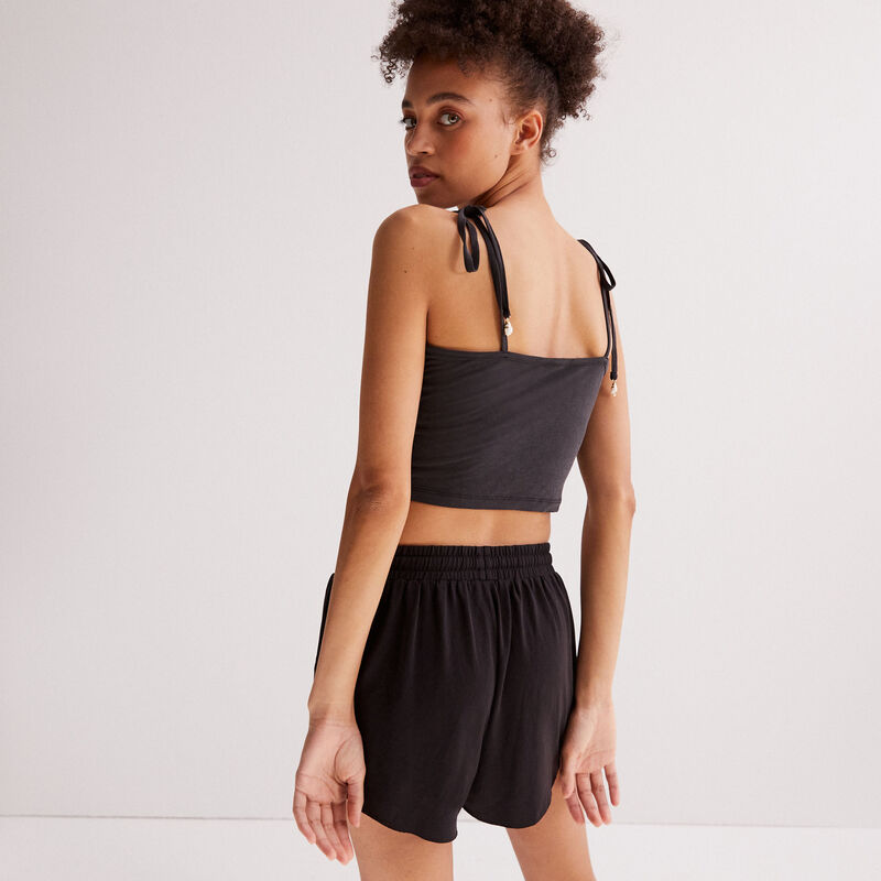 Short fluido abierto - negro Short fluido abierto - negro;