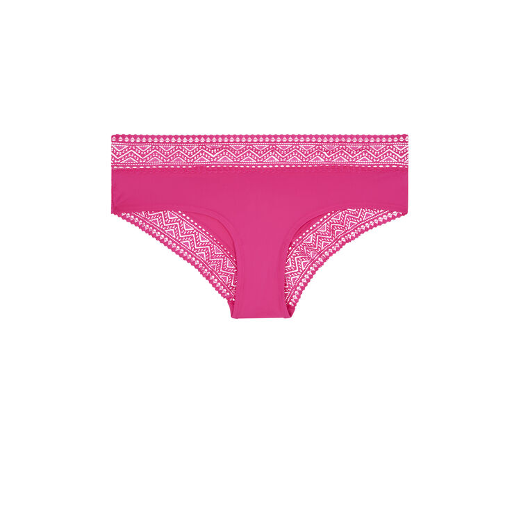 Braguita culotte micro/encaje peachiliz fucsia.