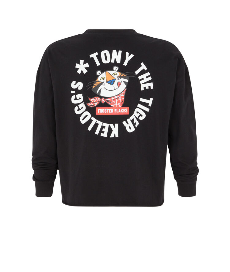 Top de manga larga licencia kellogg's tonyiz negro.