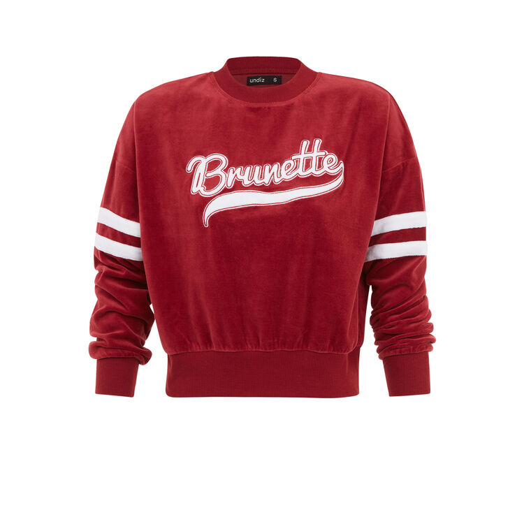 Sudadera burdeos teambruniz Sudadera burdeos teambruniz;