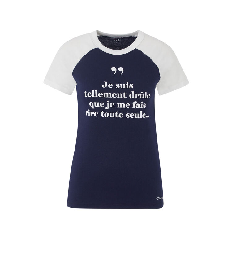 Top collab les confidentellies indifferenciz azul marino.