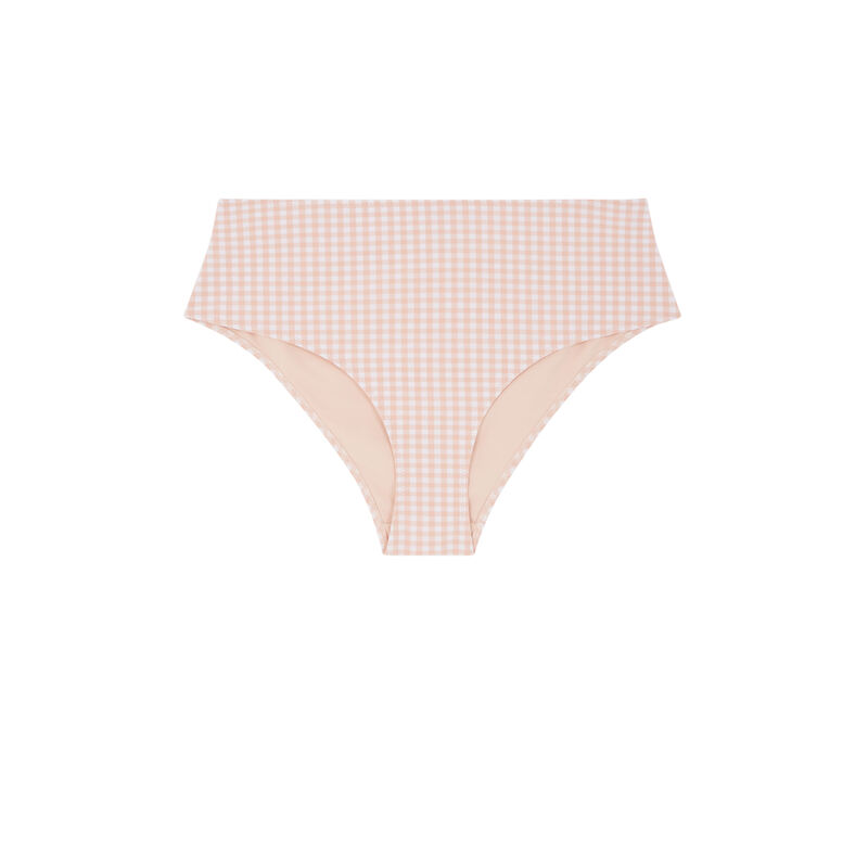 Parte de abajo de bikini braguita de talle alto - rosa Parte de abajo de bikini braguita de talle alto - rosa;