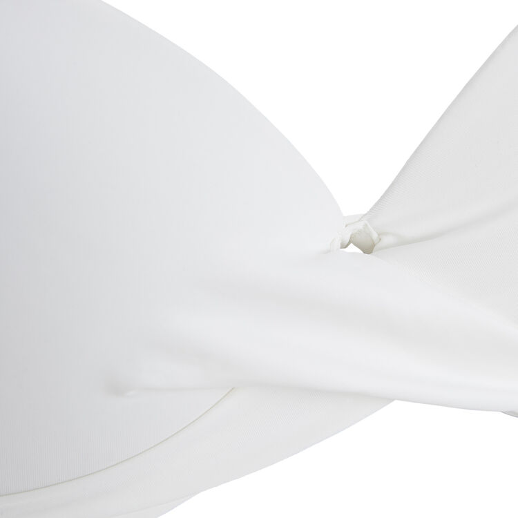 Top de bikini con push-up en blanco Twistiz Top de bikini con push-up en blanco Twistiz;