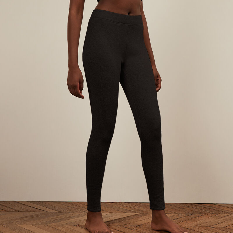leggings de felpa - negros leggings de felpa - negros ;