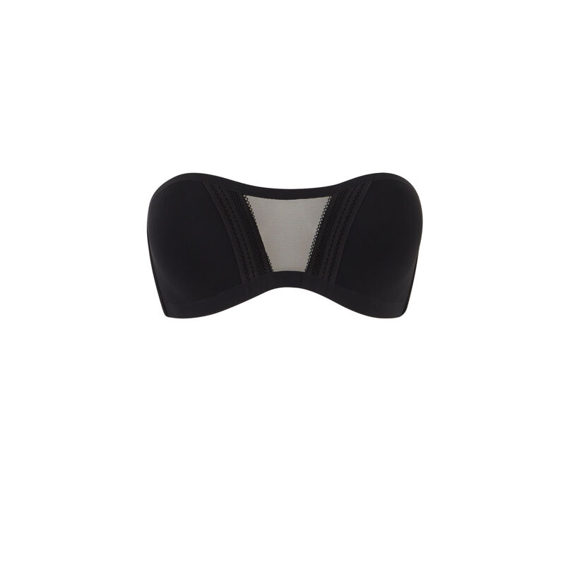 Sujetador bandeau de rejilla - negro Sujetador bandeau de rejilla - negro;
