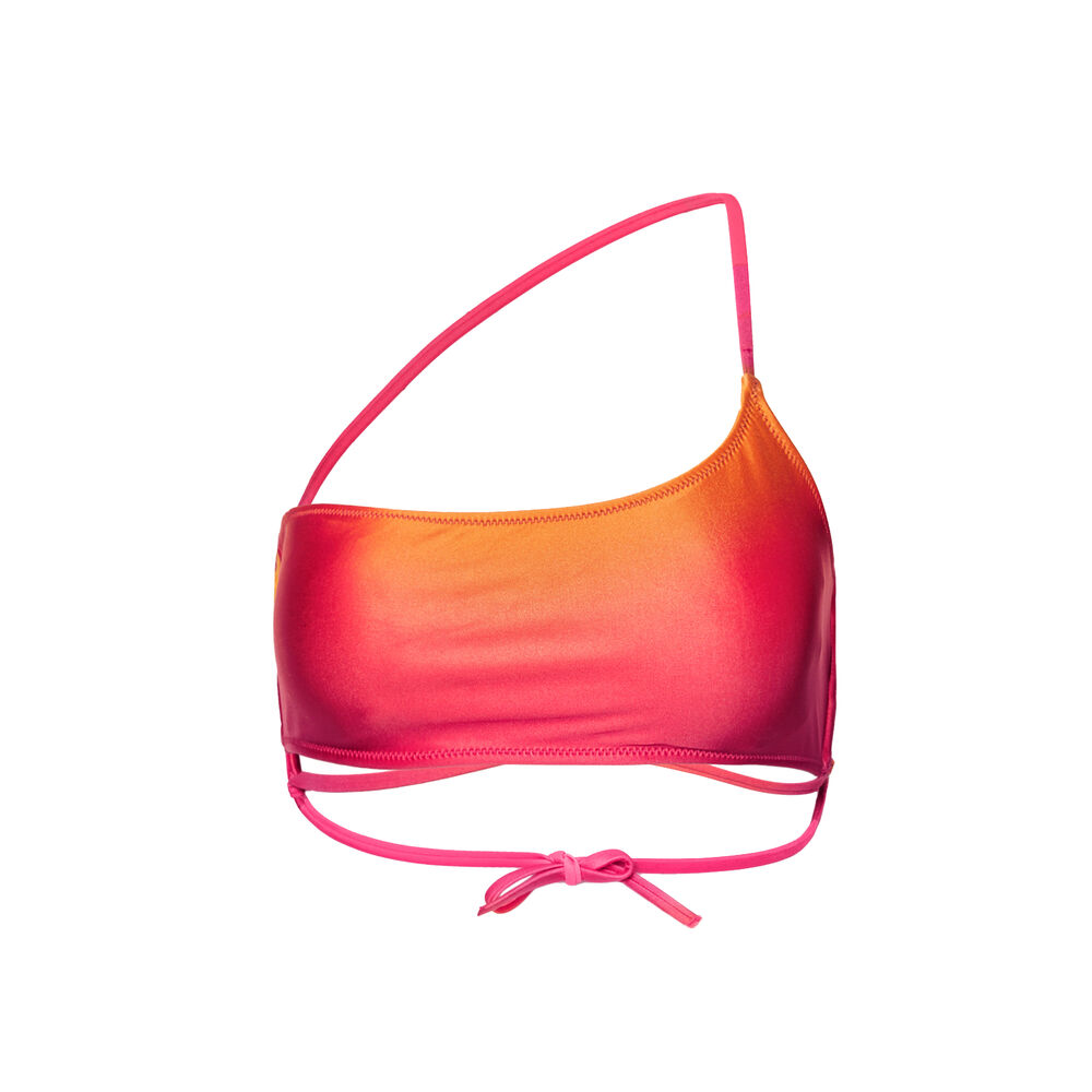 Top de bikini deportivo con degradé atardecer - rosa rosa.