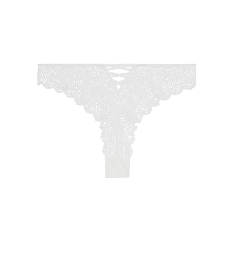 Tanga blanc mahaliz blanc.