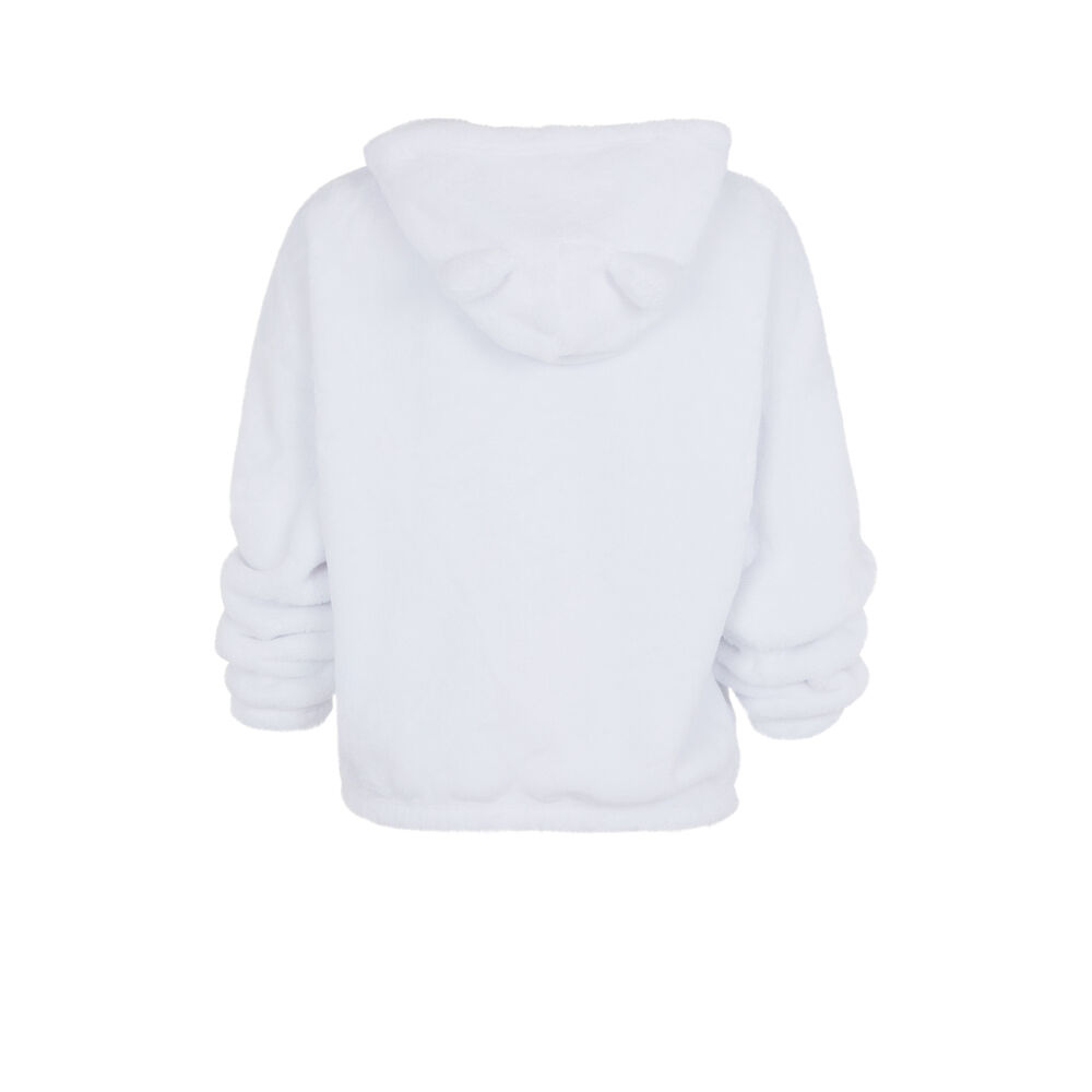 Sudadera de polar de los aristogatos - blanca blanco.
