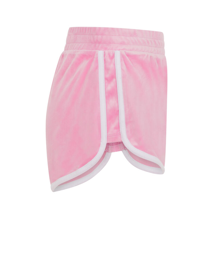 Short liso de terciopelo - rosa rosa.