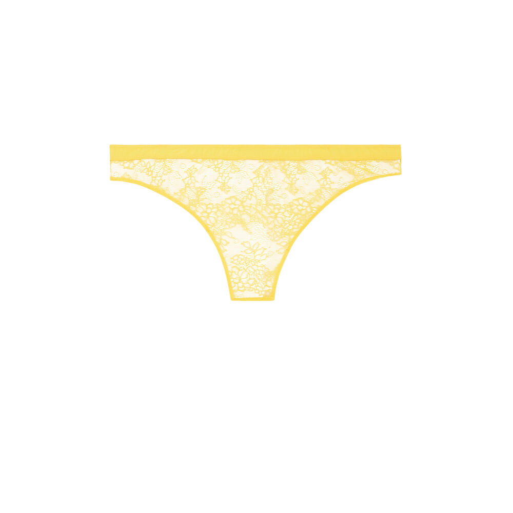 Braguita brasileña de encaje - amarilla amarillo.