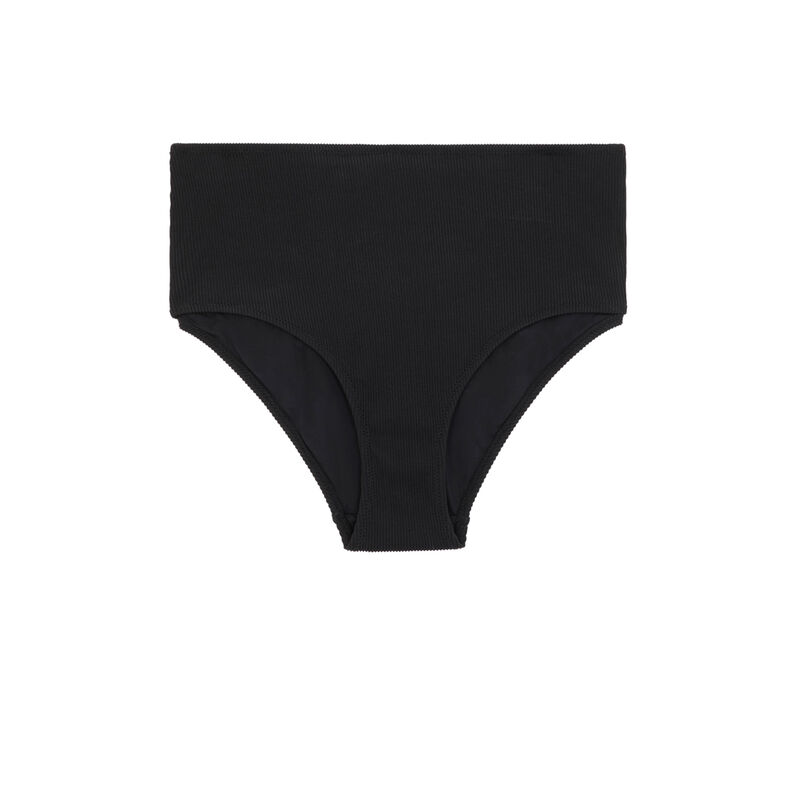 Braguita de bikini de talle alto sabliz, negro noir.