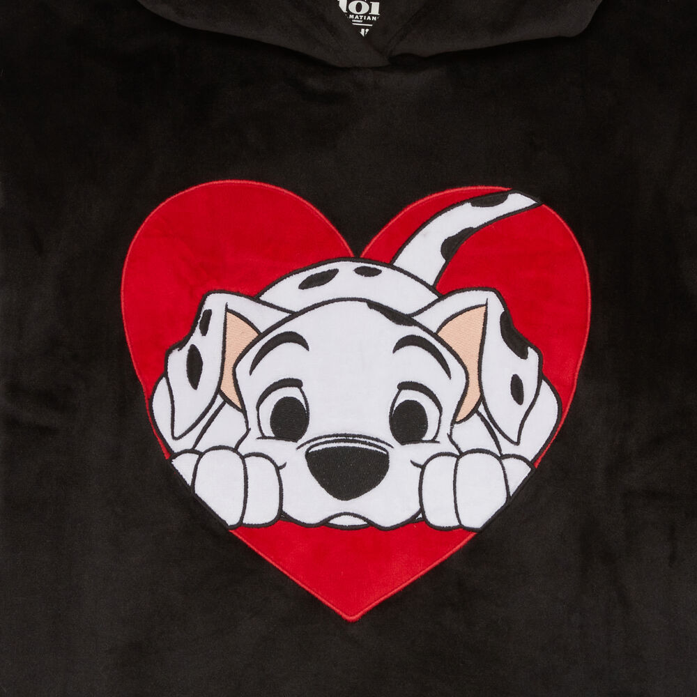 Sudadera de polar de 101 dálmatas - negra negro.