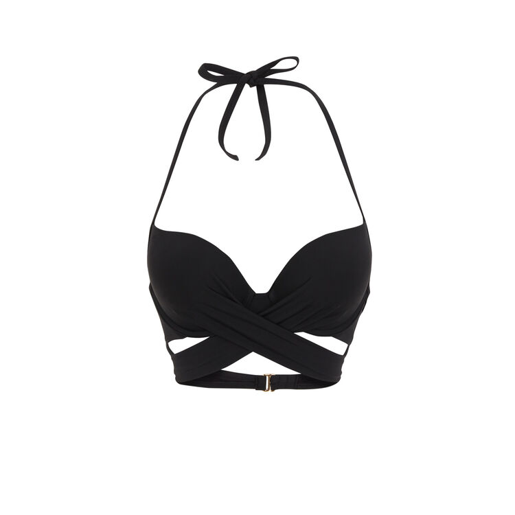 Parte de arriba de bañador súper push-up negro fusioniz black.