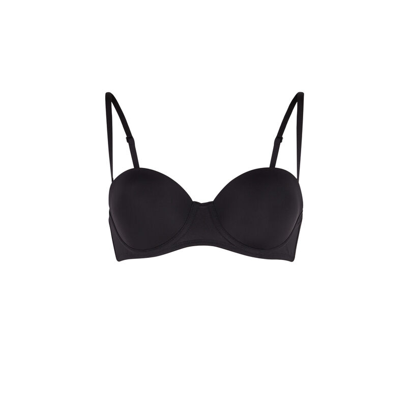 Sujetador bandeau de microfibra - negro Sujetador bandeau de microfibra - negro;