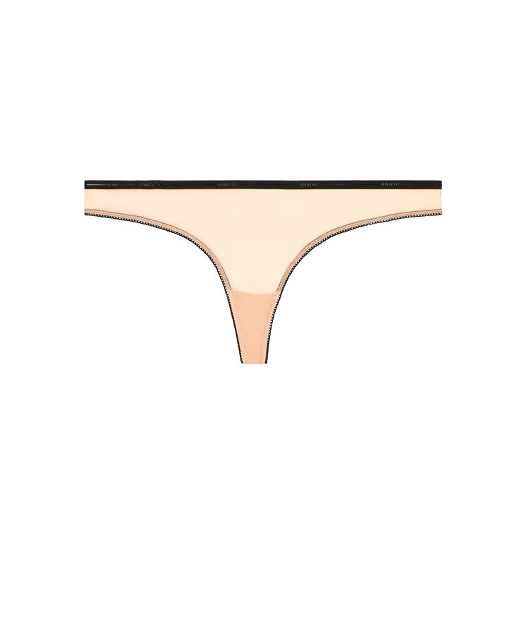 Braguita tanga de tul trugirliz rosa pastel.