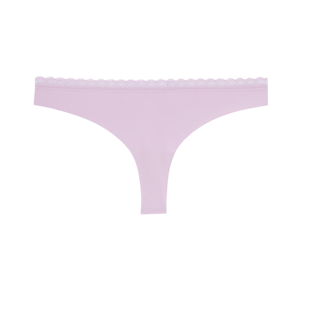Braguita brasileña de microfibra lisa - morado violeta.