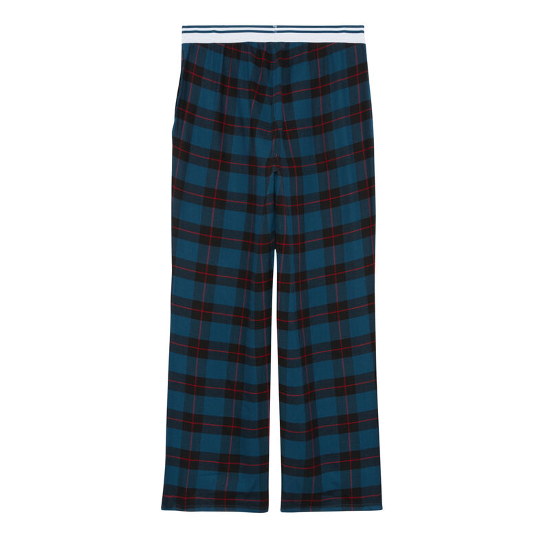 Pantalón a cuadros grandes - azul Pantalón a cuadros grandes - azul;